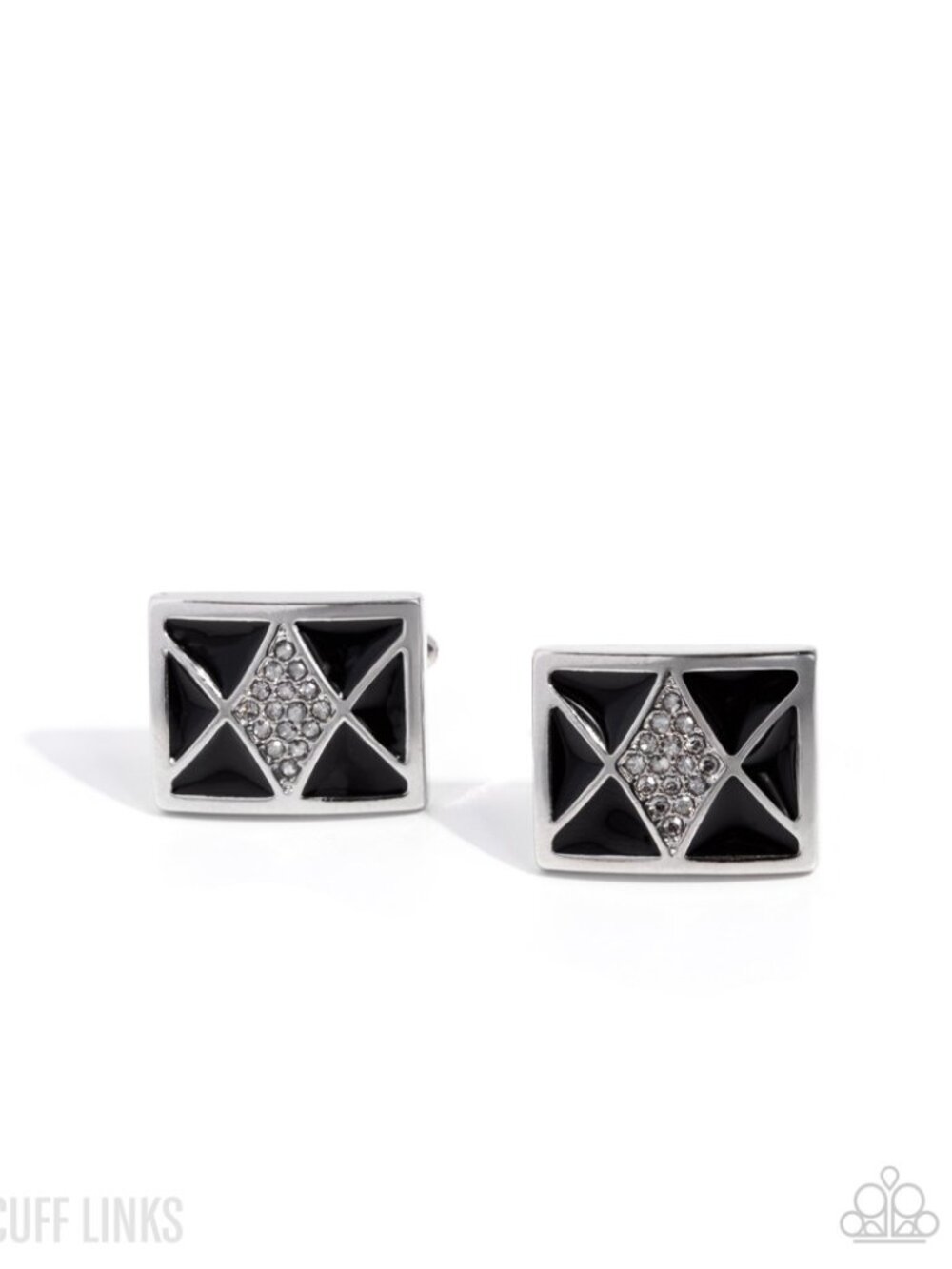 Iconic Invitation - Black Cuff Links - Paparazzi Accessories